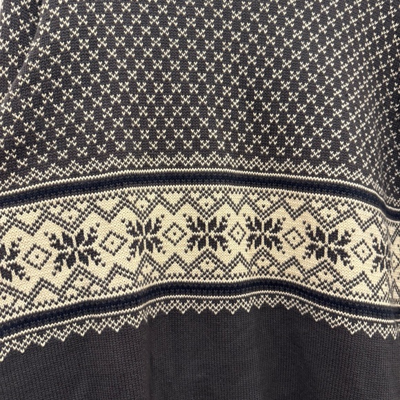 Eddie Bauer Men's Crewneck Fair Isle Sweater Nordic Ski Outdoors Y2K Dad M - Picture 3 of 7